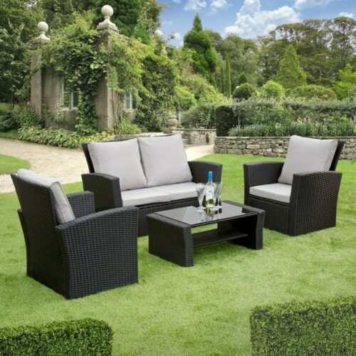 Pescara 4 Seat Sofa Set with Table