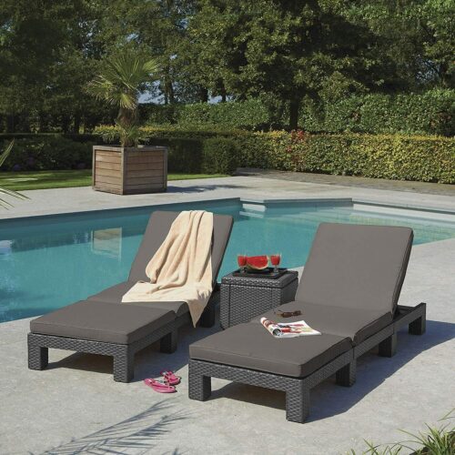 Kettler Grey Sun Lounger Daybed