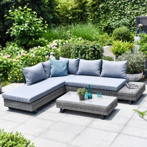 Milan 7 Seat Corner Sofa Set with Table